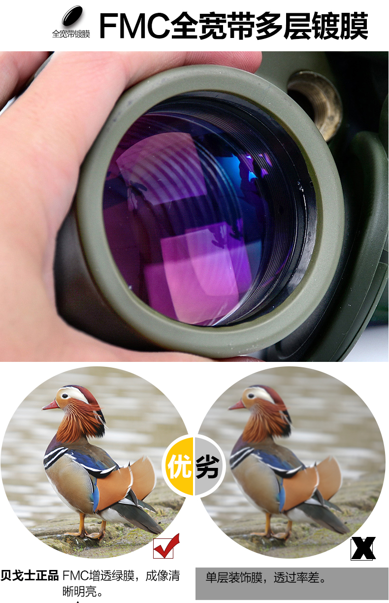 Nga Begos 60 lần kính viễn vọng một mắt chim gương công suất cao HD nhìn đêm chuyên nghiệp kính thiên văn ngoài trời - Kính viễn vọng / Kính / Kính ngoài trời kính ngắm bushnell
