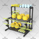 Fitness Dumbbell Rack Household Kettlebell Rack Bracket Comprehensive Storage Bracket Multi-Functional Rack Fitness Equipment Storage Rack