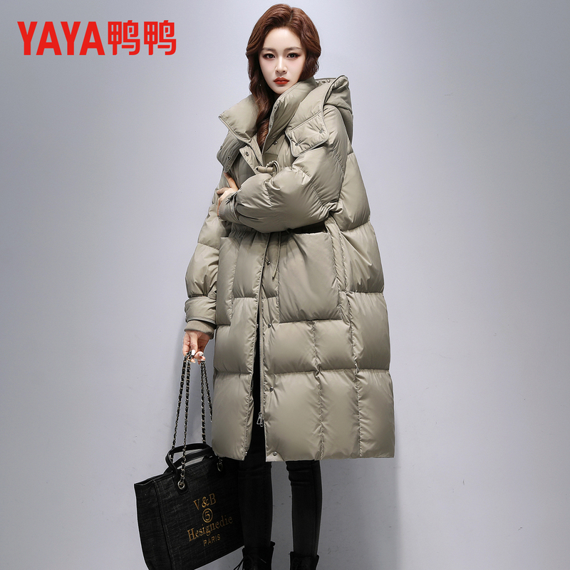 Duck down Jacket for Women, Mid-Length, 2025 Winter New Style, Loose Fit, Plus Size, Thickened, Brand Yaya, High-End Feel Coat Duck down Jacket for Women, Mid-Length, 2025 Winter New Style, Loose Fit, Plus Size, Thickened, Brand Yaya, High-End Feel Coat