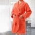 Vàng áo choàng tắm số bông / áo tắm / tracksuit nữ mô hình ren-tươi đồng bằng khăn tắm bông - Khăn tắm / áo choàng tắm khăn tắm em bé Khăn tắm / áo choàng tắm