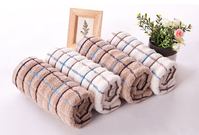 Khăn bông bốn gói GA1016 cotton satin lượn sóng sọc thời trang năng động - Khăn tắm / áo choàng tắm khăn tắm muji