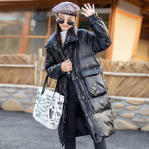 Girls Down Jacket Long 2021 New Winter Women Children 12-year-old Winter Thickened Coats Western 15
