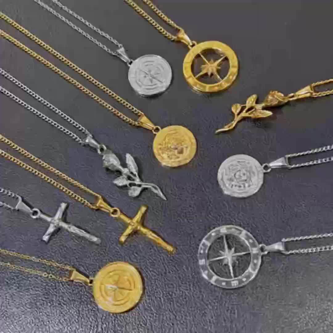 Collana Poseidone Mitologia Greca – Ciondolo Uomo Donna Con Simbolo Del Dio Del Mare, Gioiello In Acciaio, Talismano Protettivo - 2