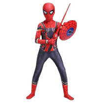 Spider-Man clothes childrens suit boys cos hero suit Halloween costume Ultraman tights summer suit