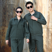 Spring Autumn Long Sleeve Workwear Suit Mens Labor Wear Wear and abrasion Customized Inlogo Factory Workshop Steam Repair Jacket