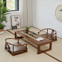 Tatami table floating window small coffee table solid wood kang table new Chinese platform table drinking tea Zen low table Japanese tea table