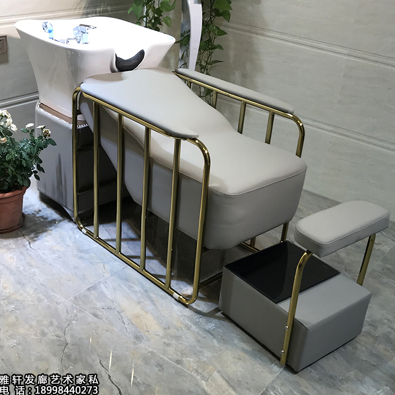 Hairdresseshop shampoic bed hair salon special Thai style washing head bed semi-lying flush bed full reclining bed-head bed massage Beauty bed