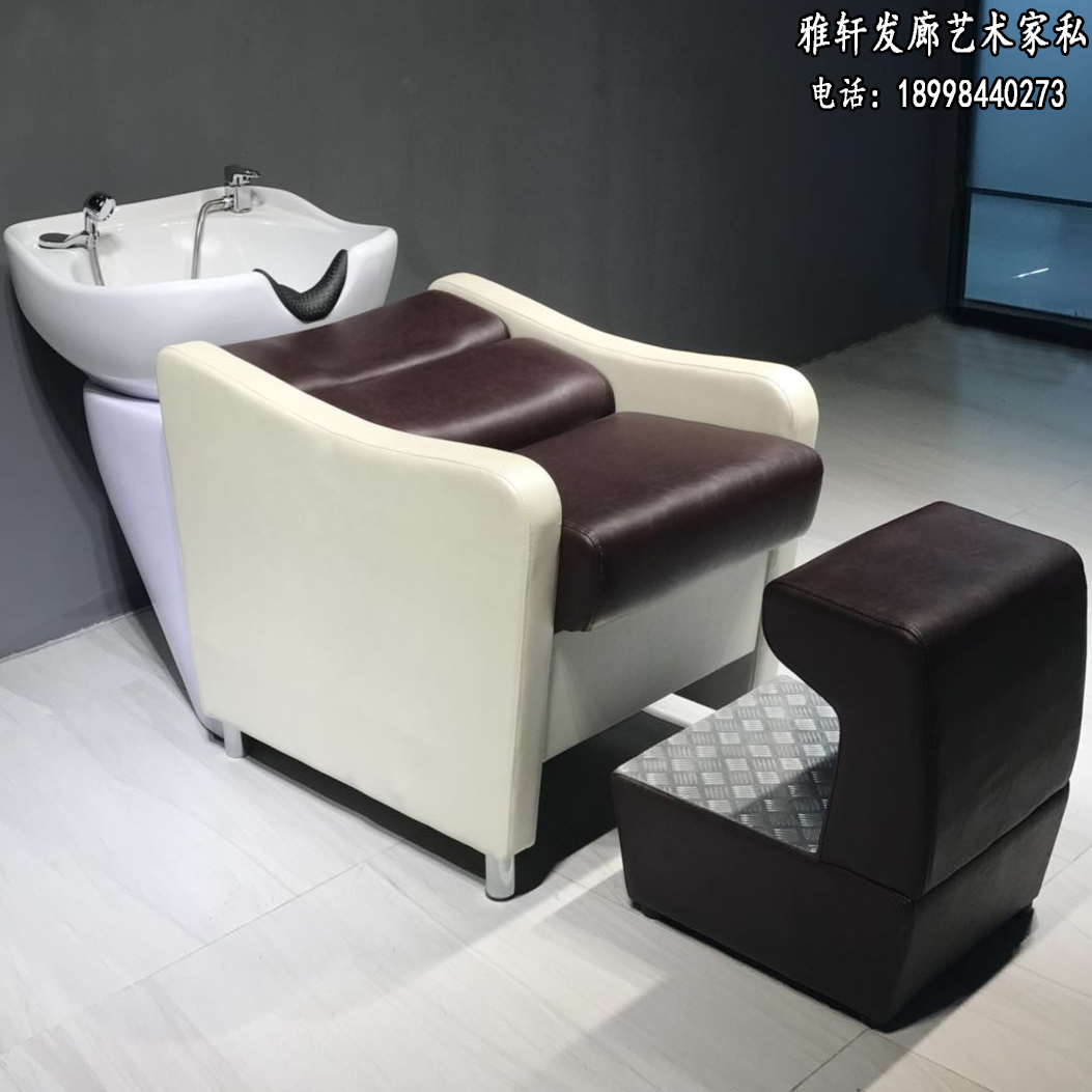 Hairdresseshop Washing Head Bed Beauty Hair Bed European-style Shampoo Bed Hair Salon Special Flush Bed Half Lying Ceramic Basin Manufacturer Direct