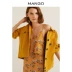 MANGO Womens 2019 thu đông đơn giản, cổ chữ V đi nghỉ mát thời trang ngọt ngào - váy đầm