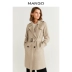 Áo gió nữ MANGO mùa thu đông 2019 và áo khoác ren nữ dài đến giữa mùa thu - Trench Coat