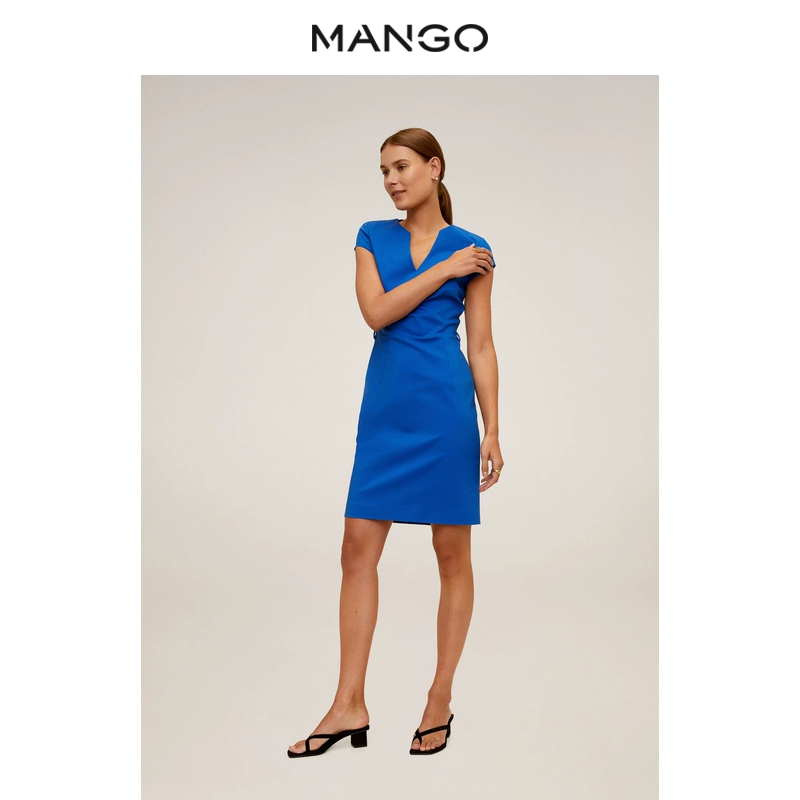 Đầm dự tiệc của MANGO 2020 xuân hè mới thiết kế váy ngắn bút chì - váy đầm