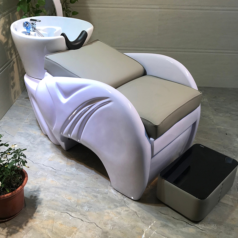 Hair salon net red liyun shop shampoo bed high-end simple semi-reclining flush bed hair salon special factory direct sales