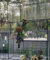 Wedding props imitation crystal long strips acrylic ice picks triangular strips beaded curtains wedding decoration bead chains finished products