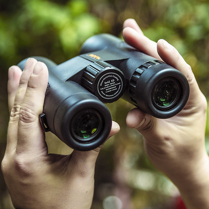 ED high-definition telescope professional class double-cylinder high-charge nitrogen waterproof handheld micro-distance metal eight 10 times X42 night vision