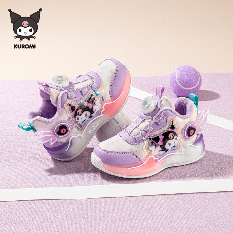 Hellokitty Kuromi Girls' Sneakers 2025 Autumn and Winter New Style Fleece-Lined Dad Shoes Sanrio Kidsren's Shoes Hellokitty Kuromi Girls' Sneakers 2025 Autumn and Winter New Style Fleece-Lined Dad Shoes Sanrio Kidsren's Shoes
