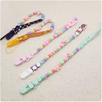 Baby pacifier chain buckle chain fixer bite music rope grinding stick toy anti-drop baby clip lanyard