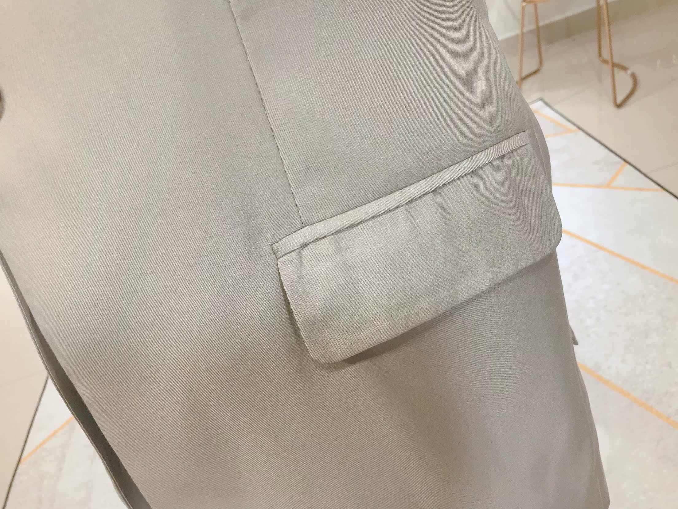 Xuân 2019 hè mới của phụ nữ phiên bản Hàn Quốc của khí chất cơ thể Tây dài tay giản dị là phiên bản mỏng của áo khoác dài - Business Suit bộ vest nữ hàn quốc
