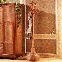 Floor hanging clothes hanger clothes hat rack vine art furniture hanging clothes pole multipurpose rack real rattan furniture