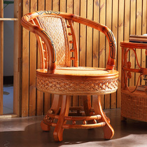 Rattan chair tea table Three sets of balcony table and chairs Living room Leisure chair combined natural real rattan choreography chair five pieces