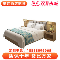 Hotel bed hotel special furniture custom factory standard room single room full set apartment homestay single bed double bed rental room