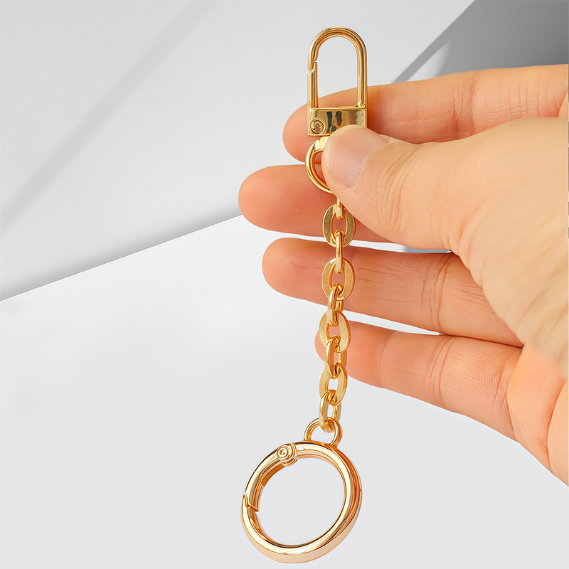Bag Pendant Chain Accessories Metal Buckle Gold Double-Layer Ring Plush Toy Chain Doll Pendant Chain Jewelry