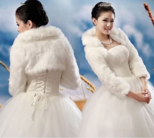 girls faux fur wrap