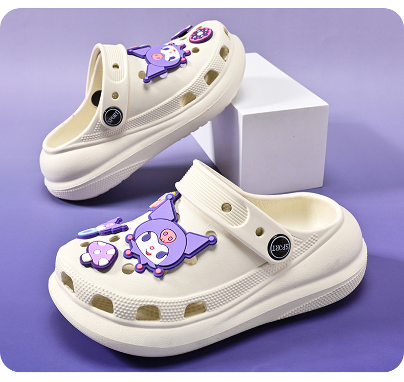Girls' Croc Shoes Children's Slippers Summer New Style Girls' Indoor Princess Non-Slip Baby Soft Sole Kids' Sandals — 9