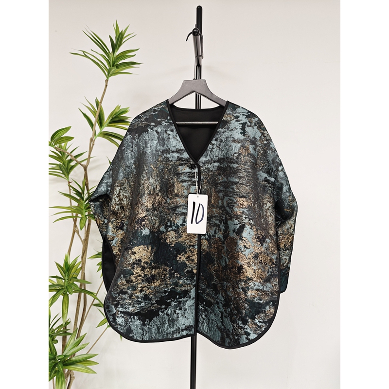 ● Hogu Jacquard Chinese-Style Jacket Cardigan Coat Multi-Color Limited Edition No Restock 26817 ● Hogu Jacquard Chinese-Style Jacket Cardigan Coat Multi-Color Limited Edition No Restock 26817