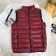Áo vest nam mùa đông nhẹ và kích thước lớn vest lỏng vest nam thanh niên cotton vest thể thao áo khoác giản dị