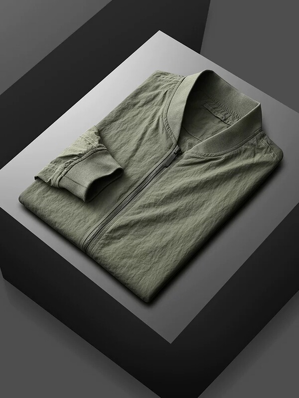 2026 Spring/Summer New Fashion Trend Versatile Casual Lightweight Baseball Collar Sun Protection Jacket Men's Top