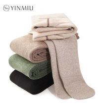 Pantyhose winter women plus velvet thickened one without falling off the stall high waist belly lifting buttocks lamb cashmere leggings cold resistance and warmth