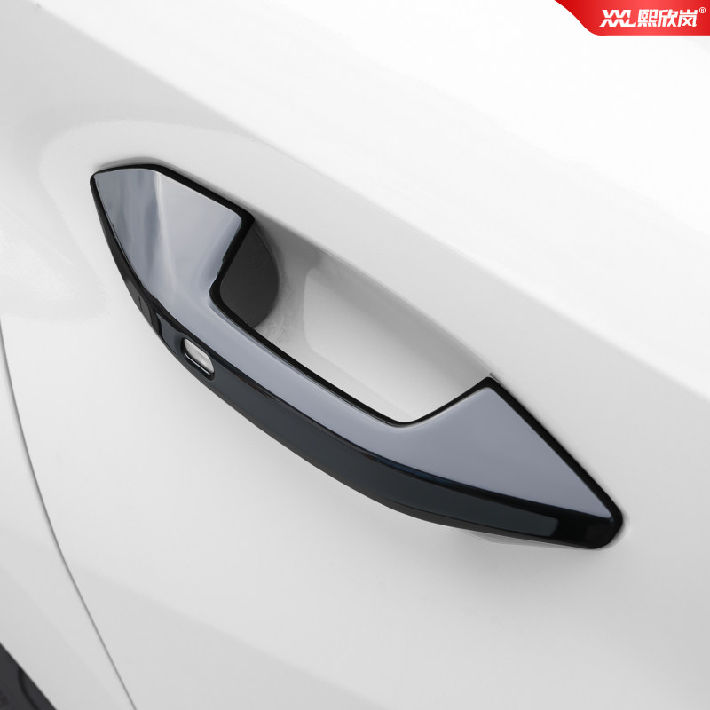 21 Audi A3L special modified exterior door pull handle A3 car door handle anti-crash strip black samurai retrofit patch