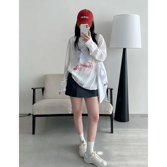 网红孕妇夏装防晒衣长袖t恤2025夏季新款薄款上衣韩版宽松大版衣