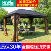 đồ gỗ ngoài trời sân vườn mái hiên, rèn sắt góc vườn vọng lâu Pavilion tán nhôm di động - Bàn ghế ngoài trời / sân