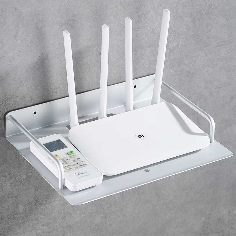 TV set-top box Shelf Router Containing Box Wall-mounted Living-free Living Room Decoration Wall Wifi Hanging Rack