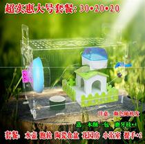 Hamster nest small house double mouse supplies Small nest Winter winter warm golden silk bear package gift transparent