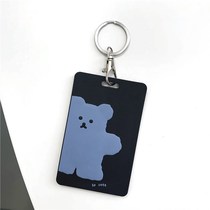 Access control card set keychain integrated ns wind girl student meal card campus cute access control subway door card protective cover