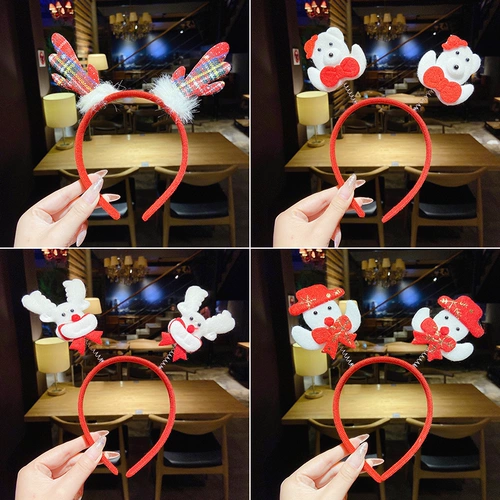Рождественский аксессуар для волос, ободок, заколка для волос, шапка для взрослых, шпильки для волос, xэллоуин, популярно в интернете