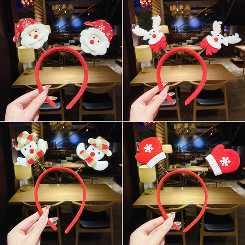 Рождественский аксессуар для волос, ободок, заколка для волос, шапка для взрослых, шпильки для волос, xэллоуин, популярно в интернете