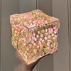 Valentine's Day Girl's Birthday Gift Rubik's Cube Tulip Night Light Flower Sea Mirror Handmade DIY Material Kit Bouquet