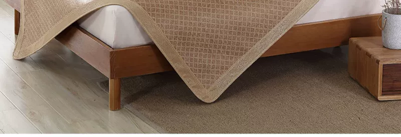 LOVO nhà dệt thảm trải giường bằng gỗ ngải mây ba mảnh thảm mùa hè chỗ ngồi máy lạnh 1,5 / 1,8m giường - Thảm mùa hè