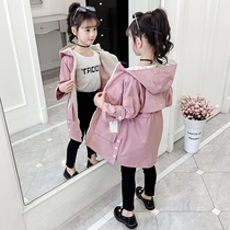 Girls autumn clothes 2021 new Korean version of children clothing trendy casual blouses CUHK childrens fall tide jacket