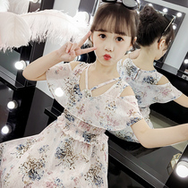 Girls summer clothes 2021 new Korean version children dress trendy ocean gas skirt CUHK child children Summer princess Liandress