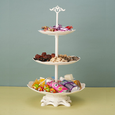 三层水果盘-零食托盘家用干果盘