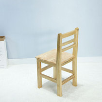 School household school with training class writing for students to learn all wooden chair four-sided stool chair