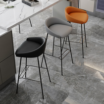  Nordic simple bar chair light luxury modern home backrest personality fashion net red designer bar high stool