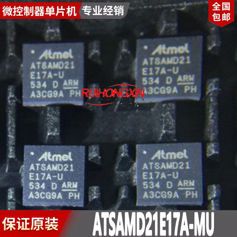 现货 ATSAMD21E17A-MU QFN-32 ATSAMD21E17A GRN1.6-3.6V48MHz