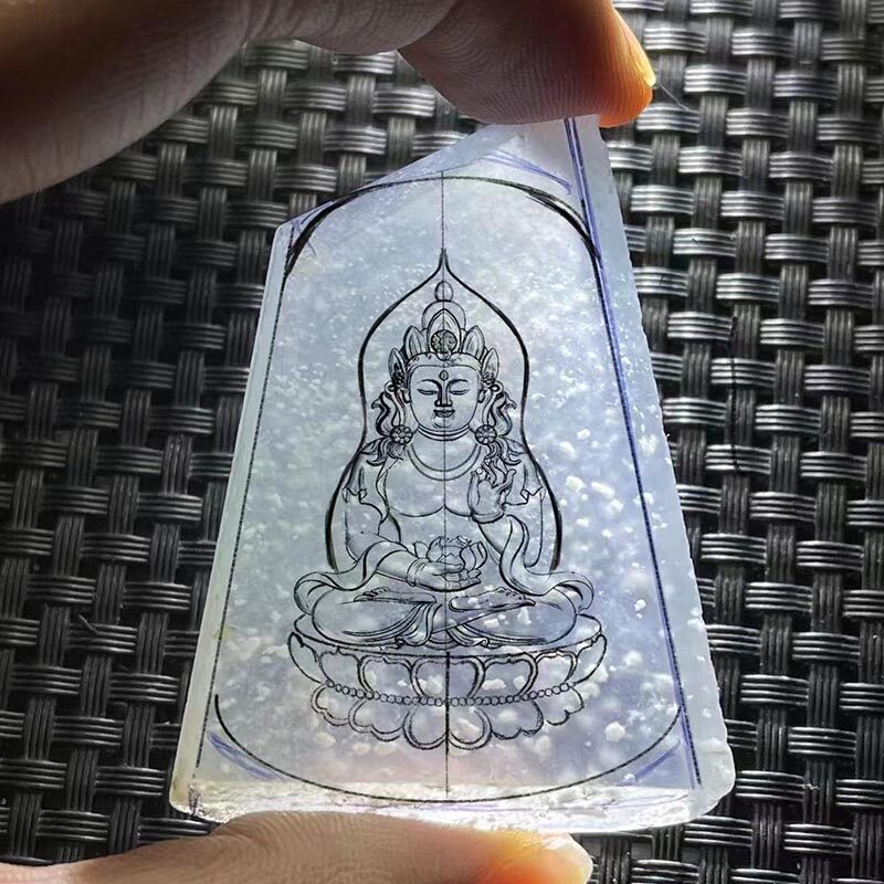 Cui Ruchun Burmese Jade A Natural Ice Jade Bracelet Jade Piece Custom Tag Pendant Live Special Shot