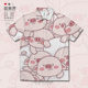 Japanese cute pink pig cartoon hand-painted fun POLO