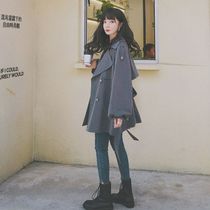 Foreign style Net red age age pregnant womens belly suit jacket spring and autumn out not to show fashion wear coat